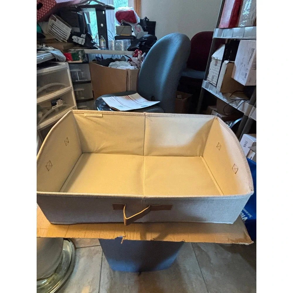 Fabric Storage Bin Organizer. Never Used Storage Works